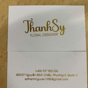 In Cardvisit Ép Kim, Dập Nổi